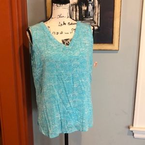 Grand & Greene Sleeveless Pixelated Blouse (L)